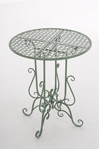 CLP Runder Eisentisch MATIN in nostalgischem Design Gartentisch mit