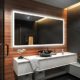 Design Badspiegel mit LED Beleuchtung Wandspiegel Badezimmerspiegel nach Maß