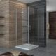 Dusche Duschkabine Falttür Duschabtrennung 100x100cm Eckeinstieg Duschtür Eckdusche Duschwand aus Sicherheitsglas