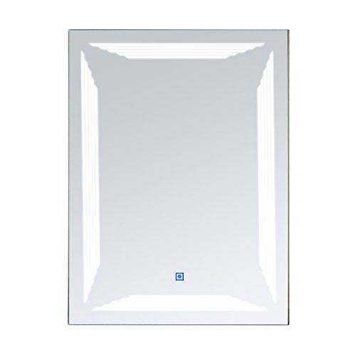 Homcom LED Badspiegel Lichtspiegel Wandspiegel Badezimmer Spiegel Beleuchtung Alu