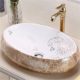 HomeLava Badezimmer-Waschbecken Weiß Keramikbecken Set (Wasserhahn nicht im Lieferumfang enthalten)