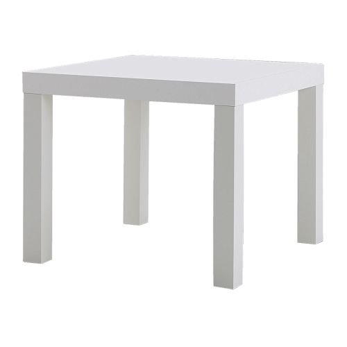 Ikea Lack Beistelltisch Weiß, Holz, White, 45 x 55 x 55 cm