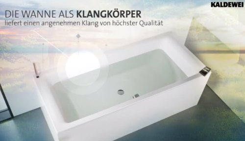 Kaldewei: Kaldewei Sound Wave: Innovatives Bad-Audio-System macht die Wanne zum Klangkörper