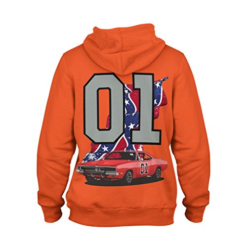 Kapuzenpullover-Hoodie Hemi Orange The General Lee 01 Dukes of Hazzard Dodge Charger (XL, Hemi Orange)