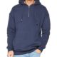 Lee Herren Kapuzenpullover Half Zip Hoody, Blau (Mood Indigo Jrdr), Medium