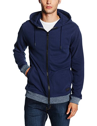 Lee Herren Kapuzenpullover Zip Hoodie, Blau (Deep Indigo PS), Medium