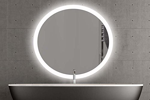 London runder Spiegel mit LED Beleuchtung Badspiegel Zimmer Spiegel Beleuchtet