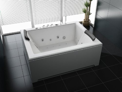 Luxus Whirlpool Badewanne 180x142 in Vollausstattung (Massage) - Sonderaktion