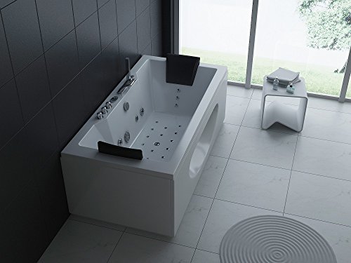 Luxus Whirlpool Badewanne 180x90 in Vollausstattung (Massage) - Sonderaktion