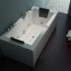 Luxus Whirlpool Badewanne 182x90 im Vollausstattung (Massage) - Sonderaktion
