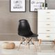 P & N Homewares® Moda Stuhl Kunststoff Retro Esstisch Stühlen Moderne Möbel schwarz