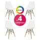 SET VON 4 NORDISCHEN STÜHLEN TILSEN WEIB