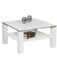 Stella Trading Romy Mini Couchtisch, Holz, weiß, 75 x 75 x 41 cm