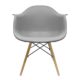 Stuhl Bettbezug (Pack 2) - Sessel tower - Stuhl Nordic Skandinavien inspiriert Sessel Eames DAW - Cala - (wählen Sie Ihre Farbe) grau