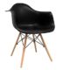 Stuhl STUHL SESSEL Tower Bettbezug Nordic Skandinavien inspiriert Sessel Eames DAW – Cala – (wählen Sie Ihre Farbe) Schwarz