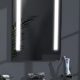Talos LED-Spiegel Sky– Warmweiß beleuchteter Spiegel für das Badezimmer - 70 x 50 cm großer Wandspiegel – Glas-Beleuchtung für angenehmes Licht im Bad – Modernes Design und hochwertige Materialien