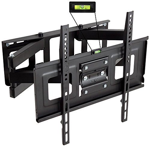 TecTake TV Wandhalterung für Flachbildschirme Neigbar Schwenkbar max VESA 400x400 bis 100kg LED 81cm (32 Zoll) - 140cm (55 Zoll)