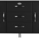 Tenzo 5176-033 Malibu - Designer Sideboard 73 x 150 x 41 cm, MDF lackiert, schwarz