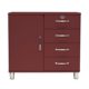 Tenzo 5235-035 Malibu Designer Kommode / Sideboard Holz, marsala, 41 x 98 x 92 cm