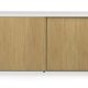 Tenzo 5932-454 Profil Designer Sideboard Holz, weiß / eiche, 47 x 173 x 70 cm