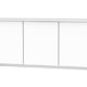 Tenzo 5933-001 Profil Designer Sideboard, 80 x 173 x 47 cm, weiß