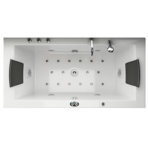 Whirlpool Badewanne Villa Eugenie II LED Sondermodell alle Düsen beleuchtet von Jet-Line Badewanne Luxus Spa