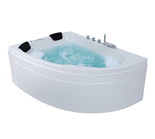 Whirlpool Eckbadewanne - Juist Premium 2 Personen Whirlwanne Indoor Made in Germany Eckwanne NEU inkl. Armatur