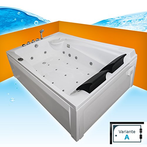 Whirlpool Vollausstattung Pool Eckwanne Wanne A612H-A Reinigungsfunktion 135x180