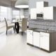 respekta Einbau Single Küche Küchenblock 150 cm Eiche York Nachbildung Weiß Ceran