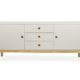 tenzo 3565-083 Fresh Designer Sideboard Holz, warm grey/eiche, 46 x 169 x 75 cm