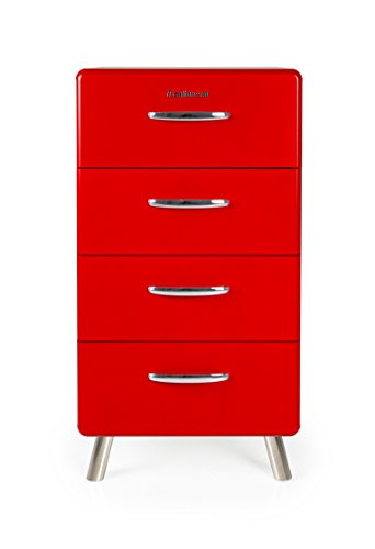 tenzo 4904-028 Cobra Designer Kommode, MDF lackiert, 92 x 50 x 43 cm, rot