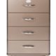 tenzo 5016-088 Malibu Deluxe - Designer Kommode, bronze metallic, MDF lackiert, 92 x 60 x 41 cm