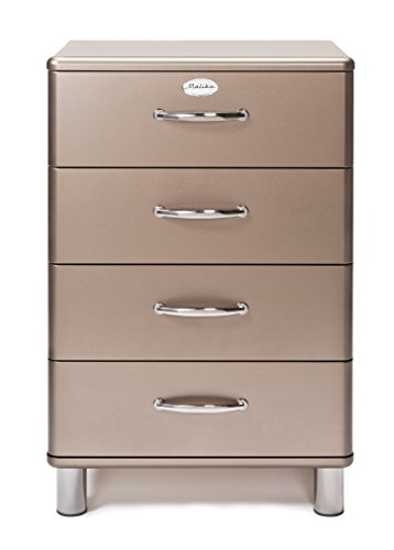 tenzo 5016-088 Malibu Deluxe - Designer Kommode, bronze metallic, MDF lackiert, 92 x 60 x 41 cm