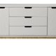 tenzo 6975-912 CROSS - Designer Sideboard, 71 x 170 x 45 cm, grau gebeizt