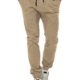 Hachiro Herren Jogger Chinos Chinohose Baggy Style (W30, Beige)