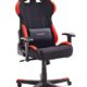 Robas Lund DX Racer 1, Gamingstuhl, Schreibtischstuhl, Bürostuhl, schwarz/rot, 78 x 124-134 x 52 cm, 62501SR4