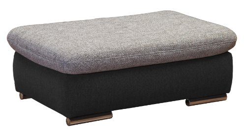 Hocker Valerie/101x40x68 cm/Bering 90 schwarz weiss-Inari 100 schwarz