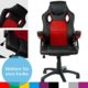 Panorama24 Racing Bürostuhl Gaming Chair Gamer Stuhl, Farbe Rot, in 9 Varianten Drehstuhl Schreibtischstuhl Wippmechanik Chefsessel Sportsitz mit gepolsterten Armlehnen