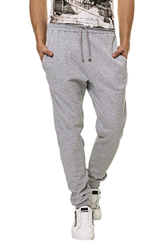 Hachiro Herren Trainingshose Sweat Pants Freizeithose (M, Light Grey)