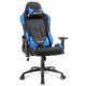 Merax® Gamingstuhl Schreibtischstuhl Bürostuhl Racing Stuhl Computergaming Chair Sportsitz Drehstuhl Chefsessel aus Elastische Stoff Mit Kissen Armlehnen einstellbar Höheverstellbar Belastbar bis 150kg (Blau)