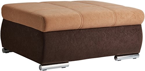 Cavadore 5171 Hocker, Schaumstoff, braun, 95 x 72 x 42 cm