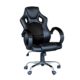 EBS Racing Bürostuhl Gaming Stuhl Chefsessel Computertischstuhl Schreibtischstuhl, Schwarz Chrom