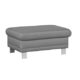 Cavadore Sofa-Hocker Marool / Fußbank passend zum Sofa Marool / Modernes Design / Größe: 102 x 47 x 65 cm (BxHxT) / Farbe: Hellgrau