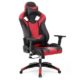 SONGMICS Schreibtischstuhl Gaming Stuhl mit 3D Armlehnen Computer Spiel Stuhl Bürostuhl Racer, Wippfunktion, verstellbare Armlehnen, ergonomisch, Lendenkissen, 66 x 72 x 124-132 cm rot-schwarz RCG33R