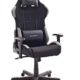 Robas Lund DX Racer 5 Gamingstuhl, Schreibtischstuhl, Bürostuhl, Gaming chair, schwarz/grau, 74 x 52 x 123-132 cm, Stoff Gamingstuhl