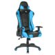 IMWH Racing Hochwertiger Bürostuhl Gaming Stuhl,Ergonomischer höhenverstellbar Schreibtischstuhl Chefsessel Computerstuhl Drehstuhl mit einstellbaren Armlehnen, Kunstleder PU Sportsitz Racing Game Chair(blau)