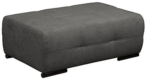 CAVADORE 5036 Polsterhocker Mistrel mit Steppung/Sofa-Hocker/Sitzhocker/Passend für Polstermöbel Mistrel/Maße: 109 x 42 x 73 (B x H x T)/Farbe: Dunkelgrau (Fango)