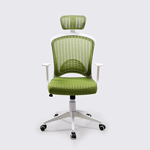 Boss Chair, Gaming Stuhl, Luxus Racing Sport High Back Freizeit Mesh Swivel Bürostuhl Schalensitz Executive Office Desk Chair - Weiß (Color : Green)