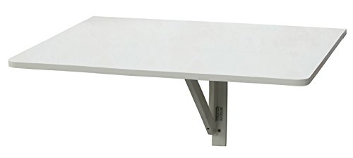 Orolay Küchentisch Holztisch Wandklapptisch Esstisch Schreibtisch Tisch 80x60cm (Weiß)