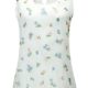 Hachiro Damen Top Blusentop Bluse Print (L, Offwhite)